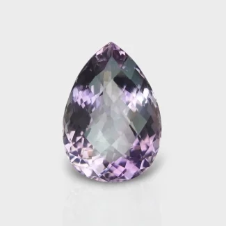 Brazilian Amethyst 23x16.5mm Checkerboard Pear AAA Grade Loose Gemstone - 159688
