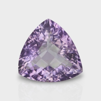 Brazilian Amethyst 17mm Checkerboard Trillion AAA Grade Loose Gemstone - 159703