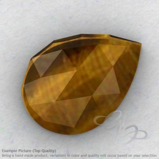 Yellow Tiger Eye Pear Shape Calibrated Cabochons
