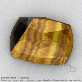 Yellow Tiger Eye Cushion Shape Calibrated Cabochons