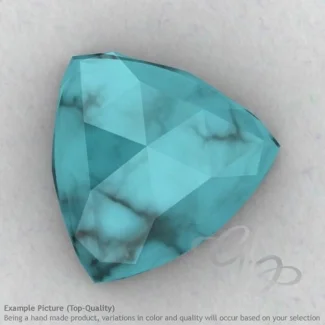 Turquoise Trillion Shape Calibrated Cabochons
