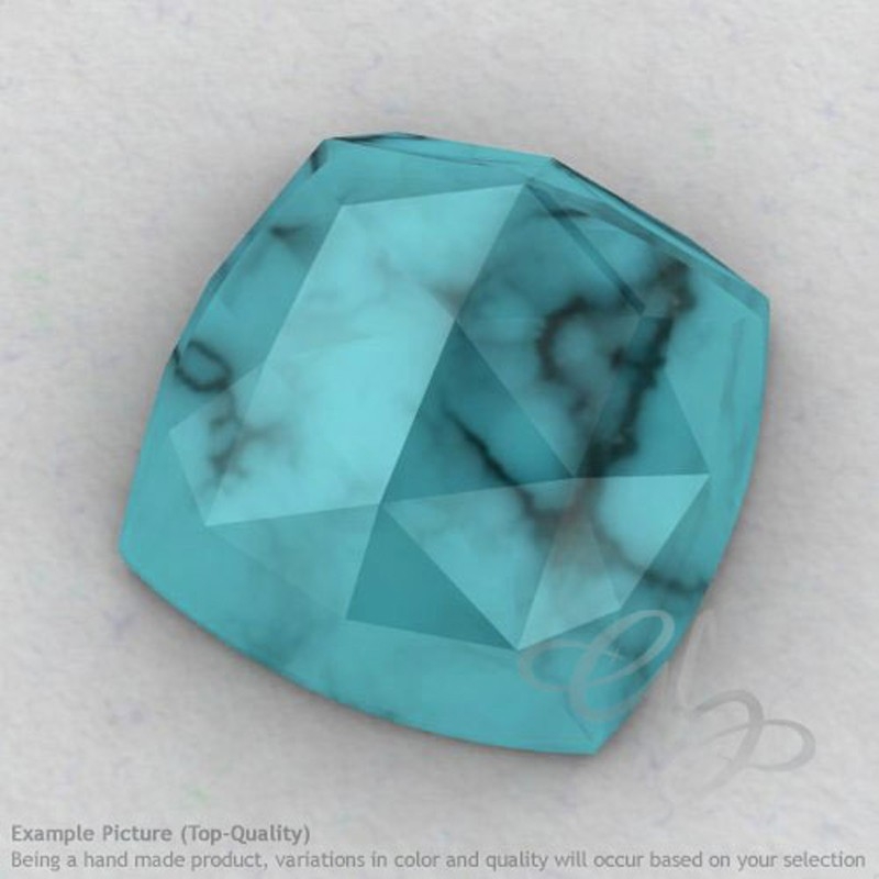 Turquoise Square Cushion Shape Calibrated Cabochons