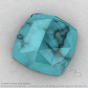 Turquoise Square Cushion Shape Calibrated Cabochons