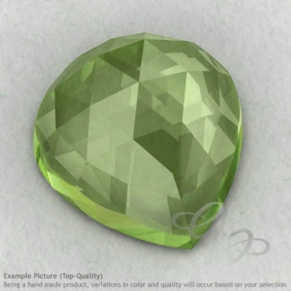 Prehnite Heart Shape Calibrated Cabochons