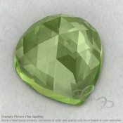 Prehnite Heart Shape Calibrated Cabochons