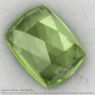 Prehnite Cushion Shape Calibrated Cabochons