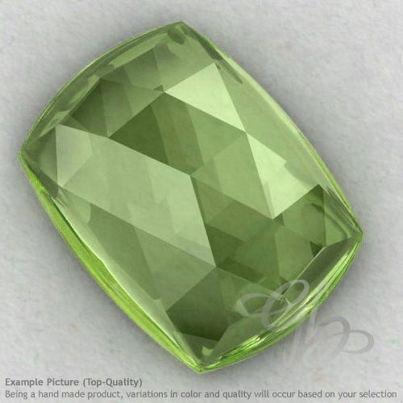 Prehnite Cushion Shape Calibrated Cabochons