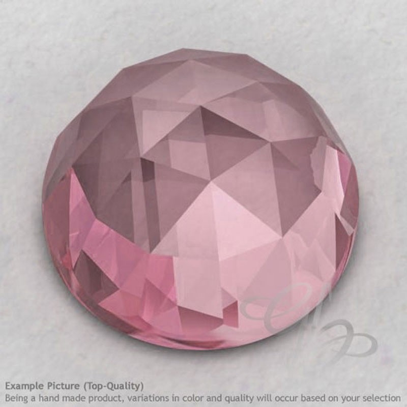 Rose Quartz Round Shape Calibrated Cabochons