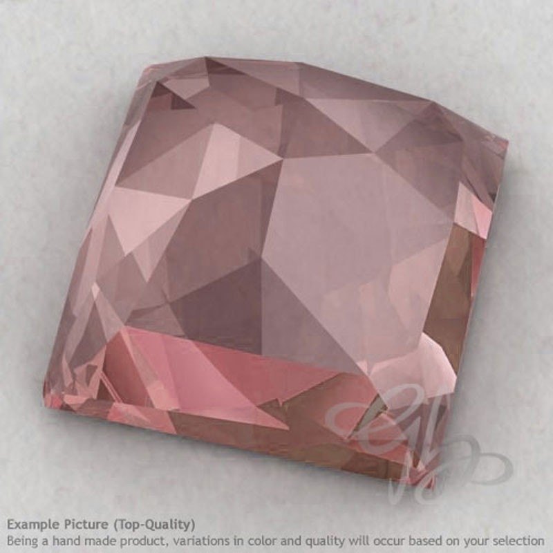Rose Quartz Square Shape Calibrated Cabochons