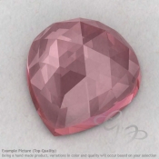 Rose Quartz Heart Shape Calibrated Cabochons