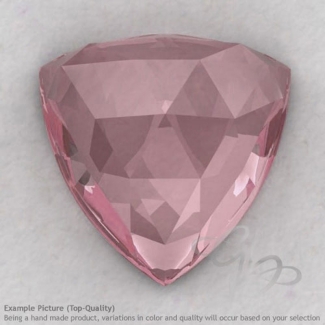 Rose Quartz Trillion Shape Calibrated Cabochons