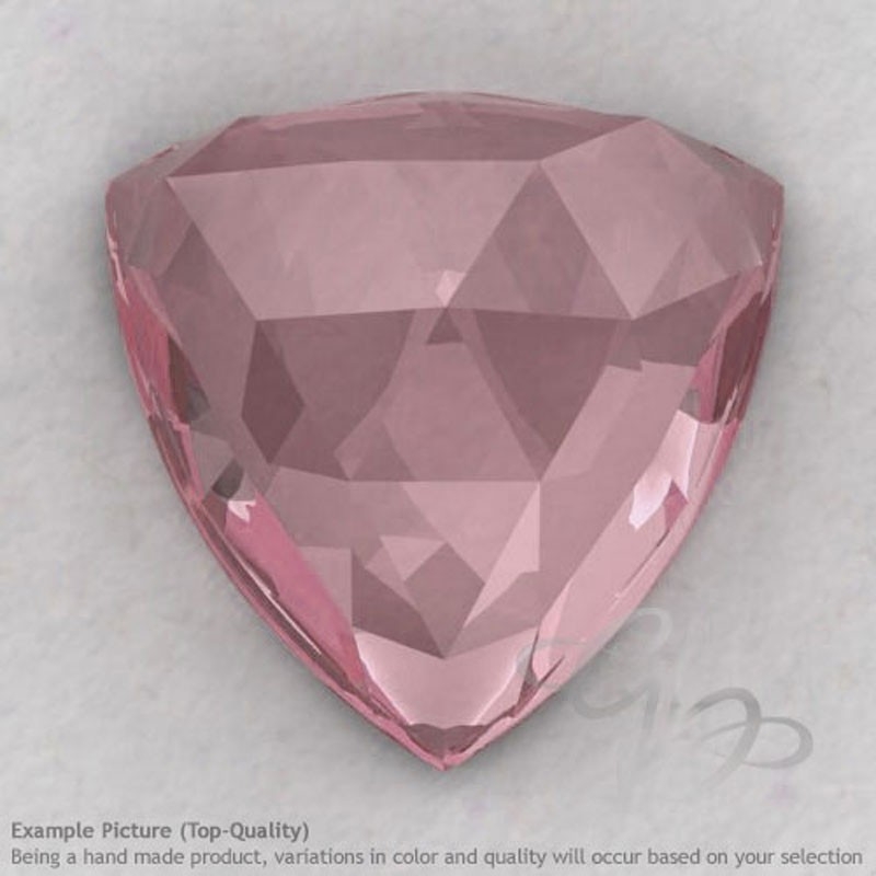 Rose Quartz Trillion Shape Calibrated Cabochons