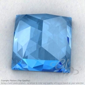Swiss Blue Topaz Square Shape Calibrated Cabochons