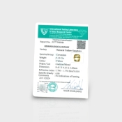 Yellow Sapphire 9.31X9.37X5.20mm Faceted Square Cushion  AA+ Loose Gemstone - 181850