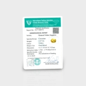 Yellow Sapphire 11.06X8.41X7.10mm Faceted Oval AA+ Loose Gemstone - 181769