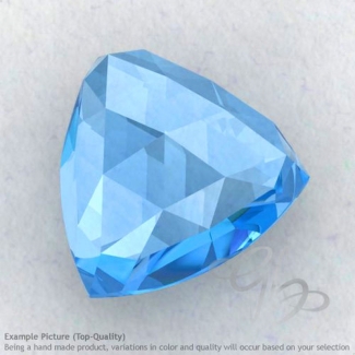 Swiss Blue Topaz Trillion Shape Calibrated Cabochons