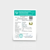 Yellow Sapphire 10.35X7.98X5.70mm Step Cut Octagon AA Loose Gemstone - 181845