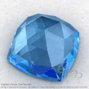 Swiss Blue Topaz Square Cushion Shape Calibrated Cabochons