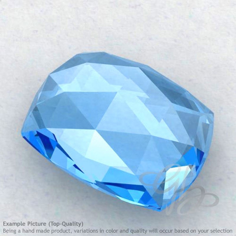 Swiss Blue Topaz Cushion Shape Calibrated Cabochons