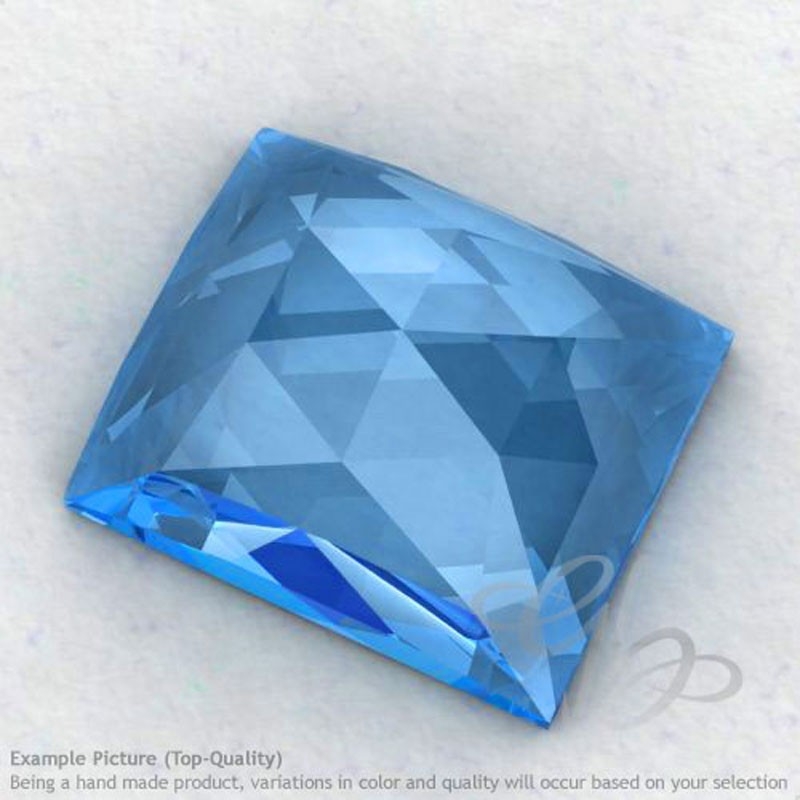 Swiss Blue Topaz Baguette Shape Calibrated Cabochons