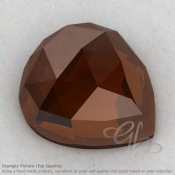 Whisky Quartz Heart Shape Calibrated Cabochons