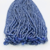 Blue Sapphire 2-3mm Faceted Rondelle A+ Beads Strand - KA-181748
