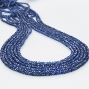 Blue Sapphire 2-3mm Faceted Rondelle A+ Beads Strand - KA-181748