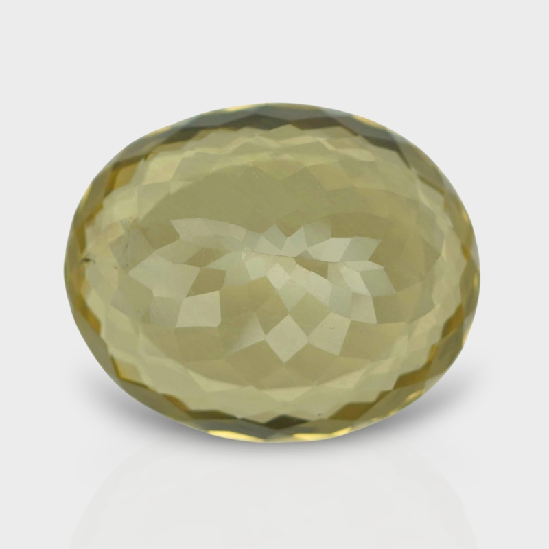 Beer Quartz 22x28mm Faceted Oval AA Grade Loose Gemstone - 160293
