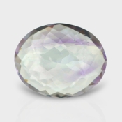 Pink Amethyst 25x20mm Checkerboard Oval AA Grade Loose Gemstone - 152665