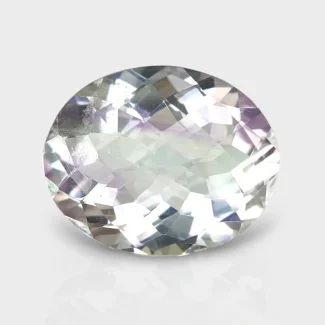 Pink Amethyst 25x20mm Checkerboard Oval AA Grade Loose Gemstone - 152665