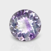 Pink Amethyst 20mm Checkerboard Round AA Grade Loose Gemstone - 152669