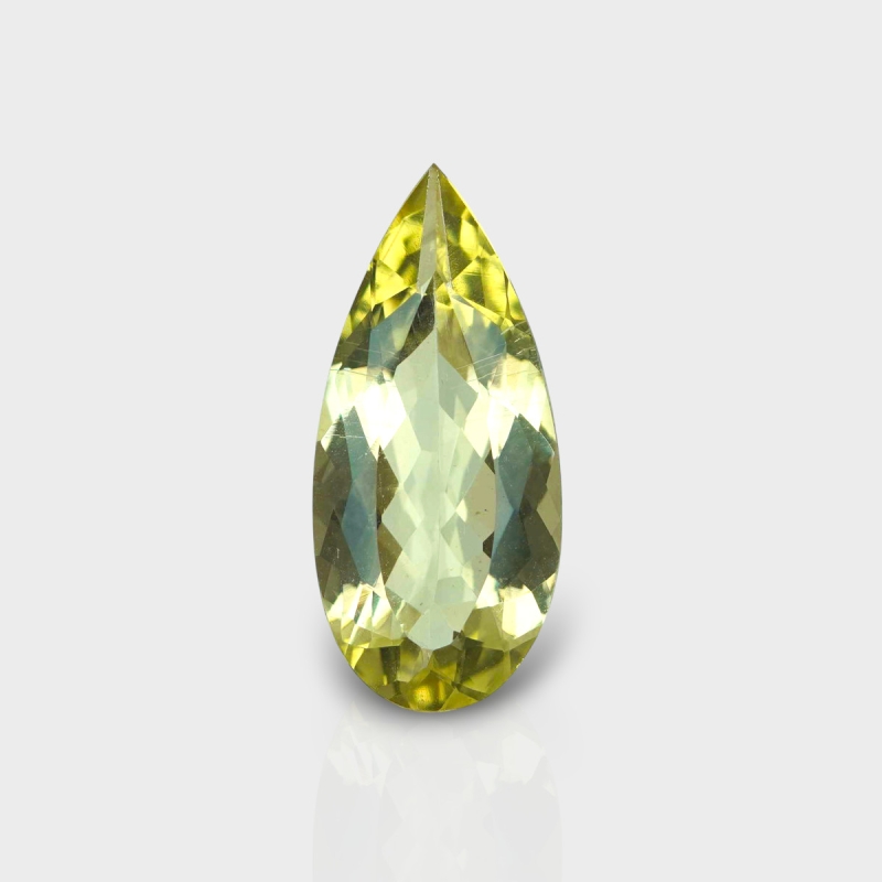 Green Beryl 22x10mm Faceted Pear AA Grade Loose Gemstone - 158156