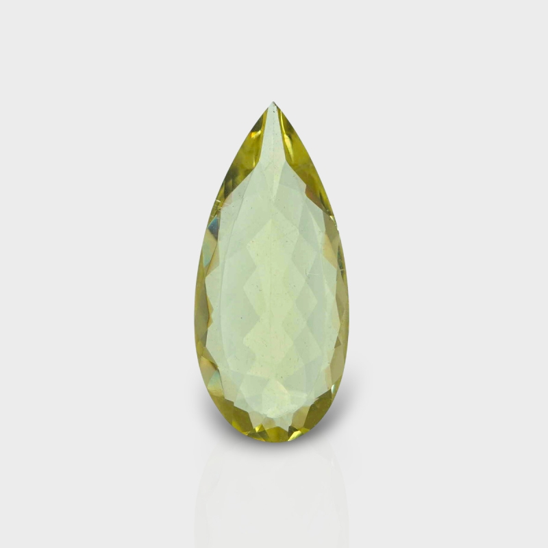 Green Beryl 22x10mm Faceted Pear AA Grade Loose Gemstone - 158156