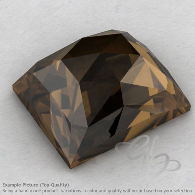 Smoky Quartz Baguette Shape Calibrated Cabochons