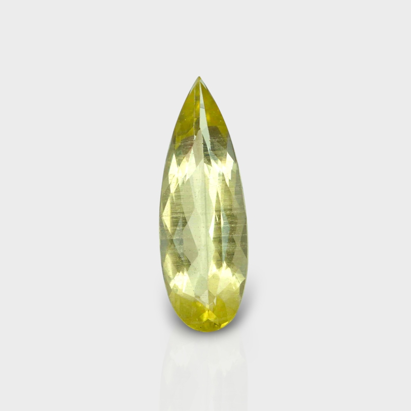 Green Beryl 23x8mm Faceted Pear AA+ Loose Gemstone - 158294