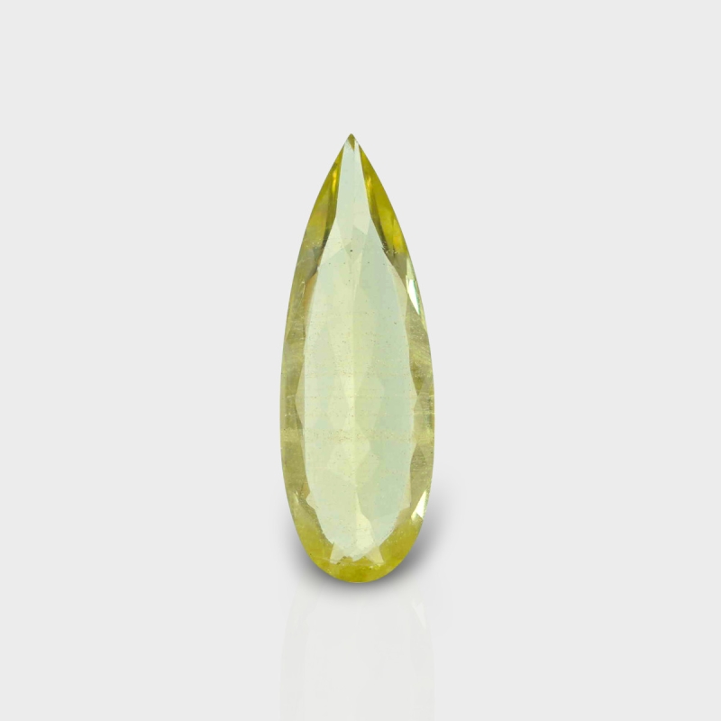 Green Beryl 23x8mm Faceted Pear AA+ Loose Gemstone - 158294