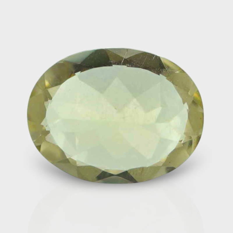 Green Beryl 10x7.5mm Faceted Oval AAA Grade Loose Gemstone - 158295