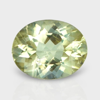 Green Beryl 13x10mm Faceted Oval AA Loose Gemstone - 158283