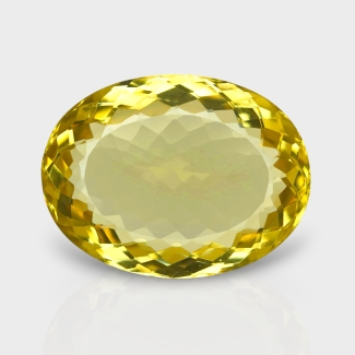 Hydro Lemon Quartz 30x23mm Faceted Oval AAA Grade Loose Gemstone - 143342
