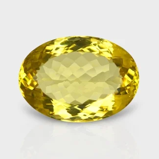 Hydro Lemon Quartz 30x22mm Faceted Oval AAA Grade Loose Gemstone - 143344