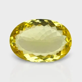 Hydro Lemon Quartz 31x21mm Faceted Oval AAA Grade Loose Gemstone - 143348