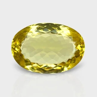 Hydro Lemon Quartz 30x20mm Faceted Oval AAA Grade Loose Gemstone - 143349