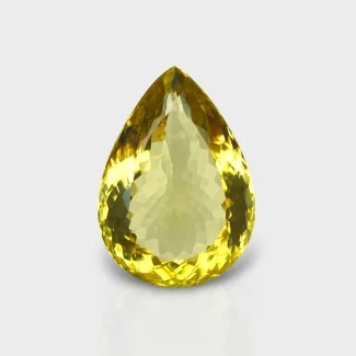 Hydro Lemon Quartz 36x25mm Faceted Pear AAA Grade Loose Gemstone - 143380