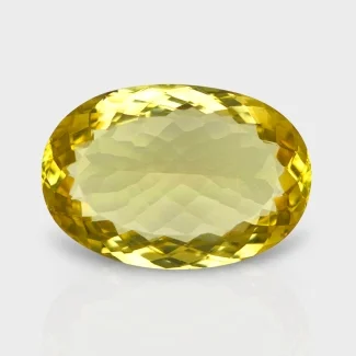Hydro Lemon Quartz 32x22mm Faceted Oval AAA Grade Loose Gemstone - 143369