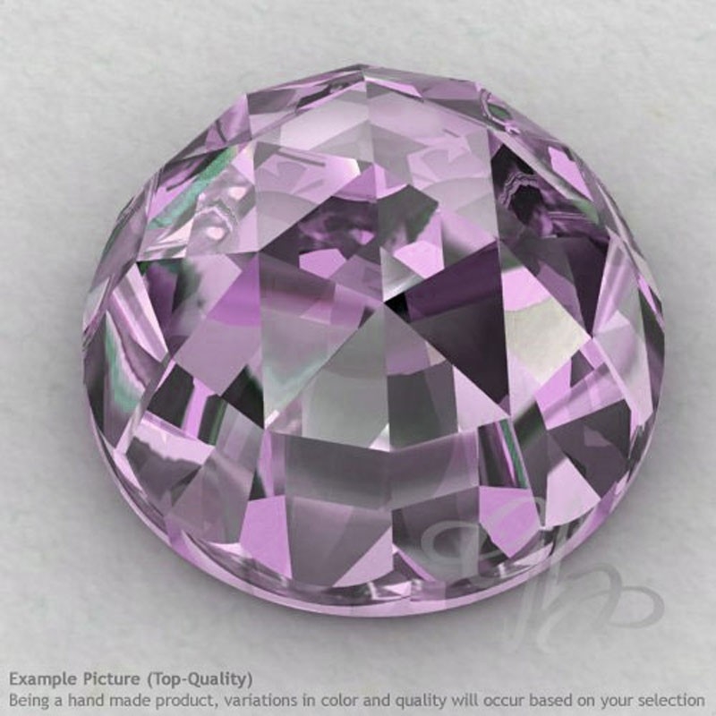 Pink Amethyst Round Shape Calibrated Cabochons