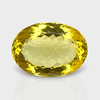 Hydro Lemon Quartz 31x22mm Faceted Oval AAA Grade Loose Gemstone - 143365
