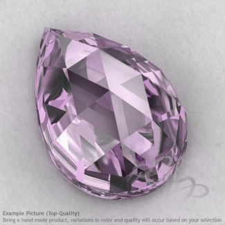 Pink Amethyst Pear Shape Calibrated Cabochons