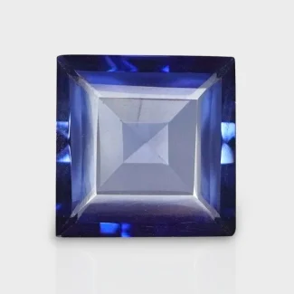 Lab Blue Sapphire 13mm Step Cut Square A Grade Loose Gemstone - 152810