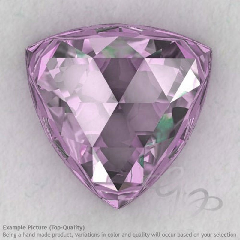 Pink Amethyst Trillion Shape Calibrated Cabochons