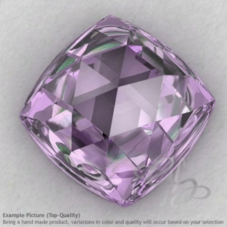 Pink Amethyst Square Cushion Shape Calibrated Cabochons
